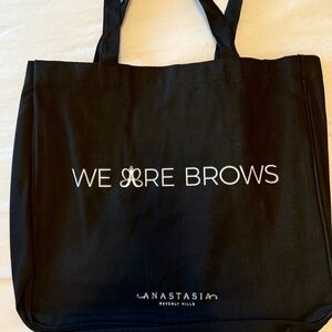 Anastasia Beverly Hills Black Canvas Tote